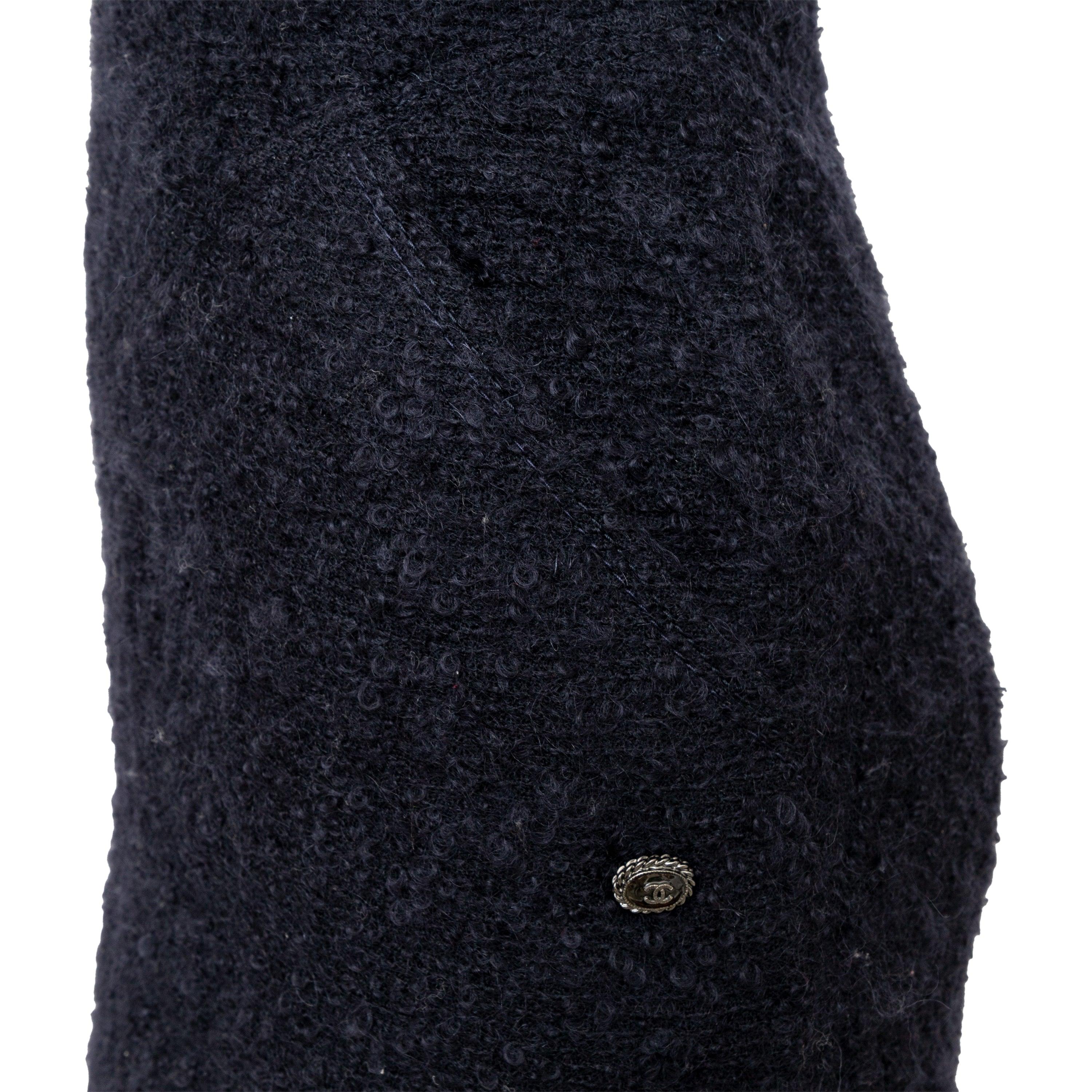 Chanel Wool Sheath Dress - '10s In Excellent Condition For Sale In Milano, IT