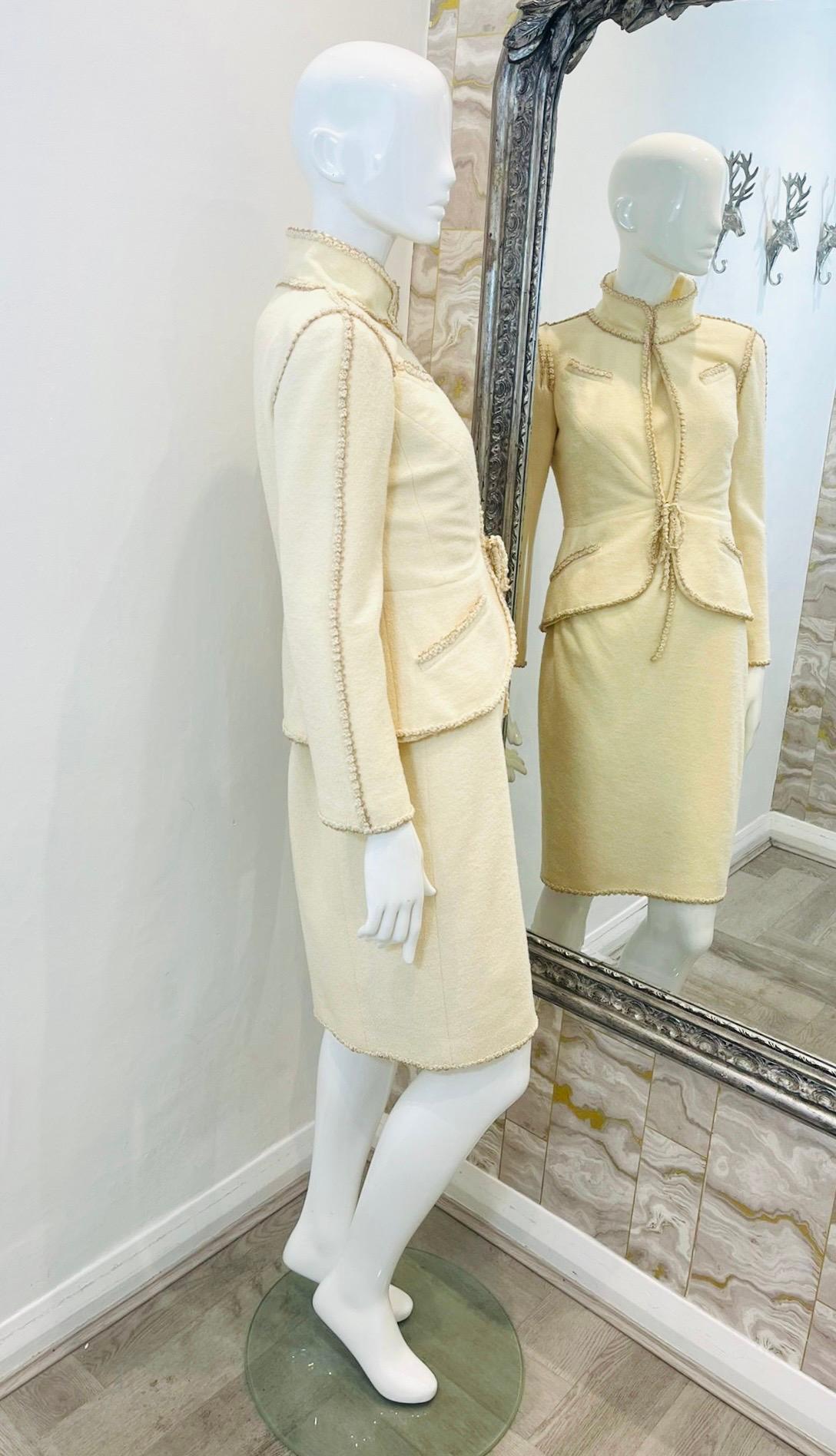 Women's Chanel Wool & Silk Blend Tweed Dress & Jacket Set