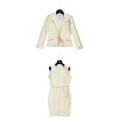 Chanel Wool & Silk Blend Tweed Dress & Jacket Set