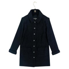 Used Chanel Wool Tweed Coat