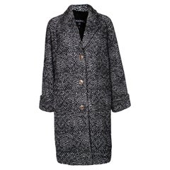 Chanel, Paillettenbesetzter Mantel aus Woll-Tweed
