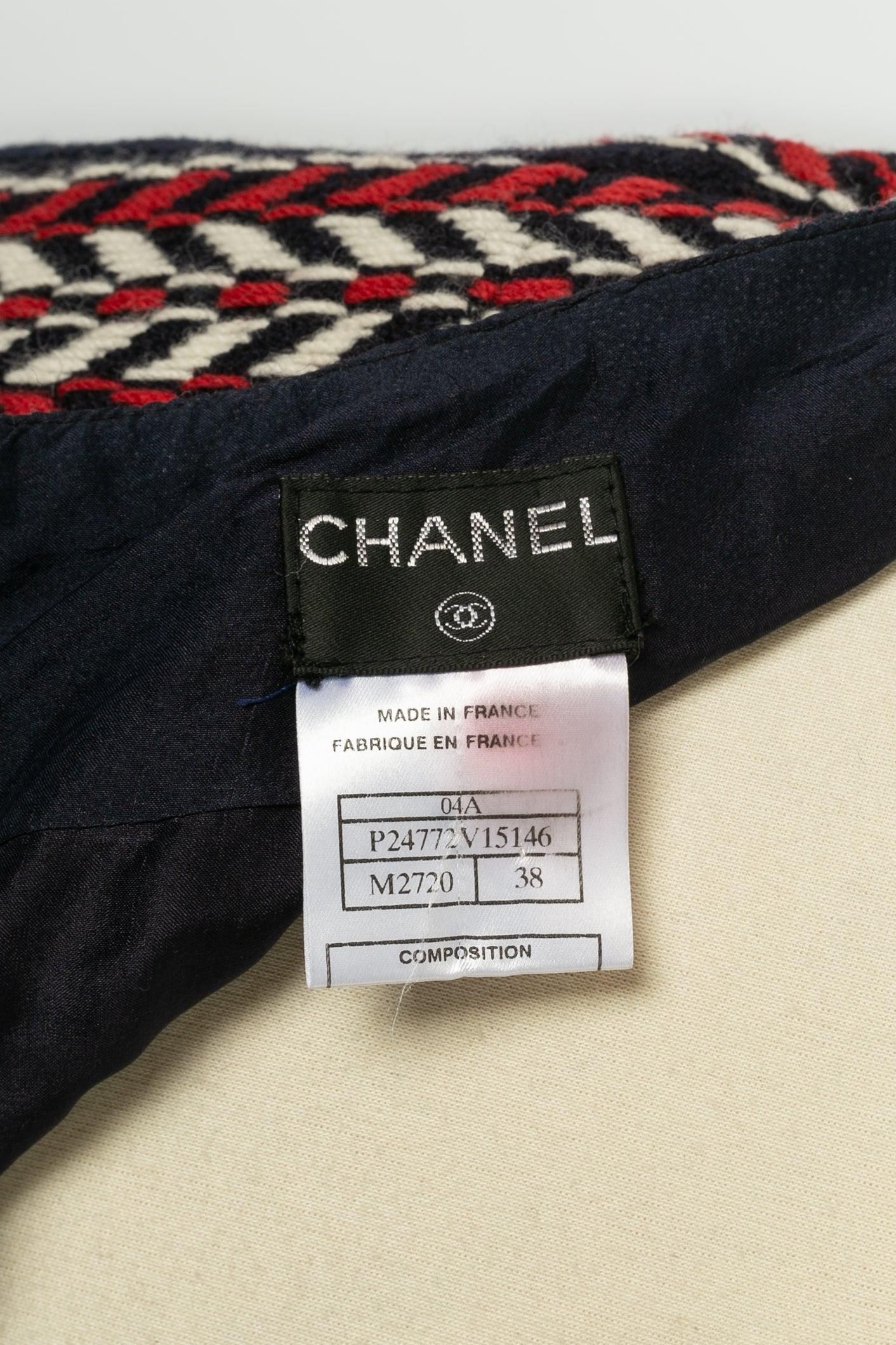 Chanel Woolen Suit With Skirt, 2001 For Sale 11
