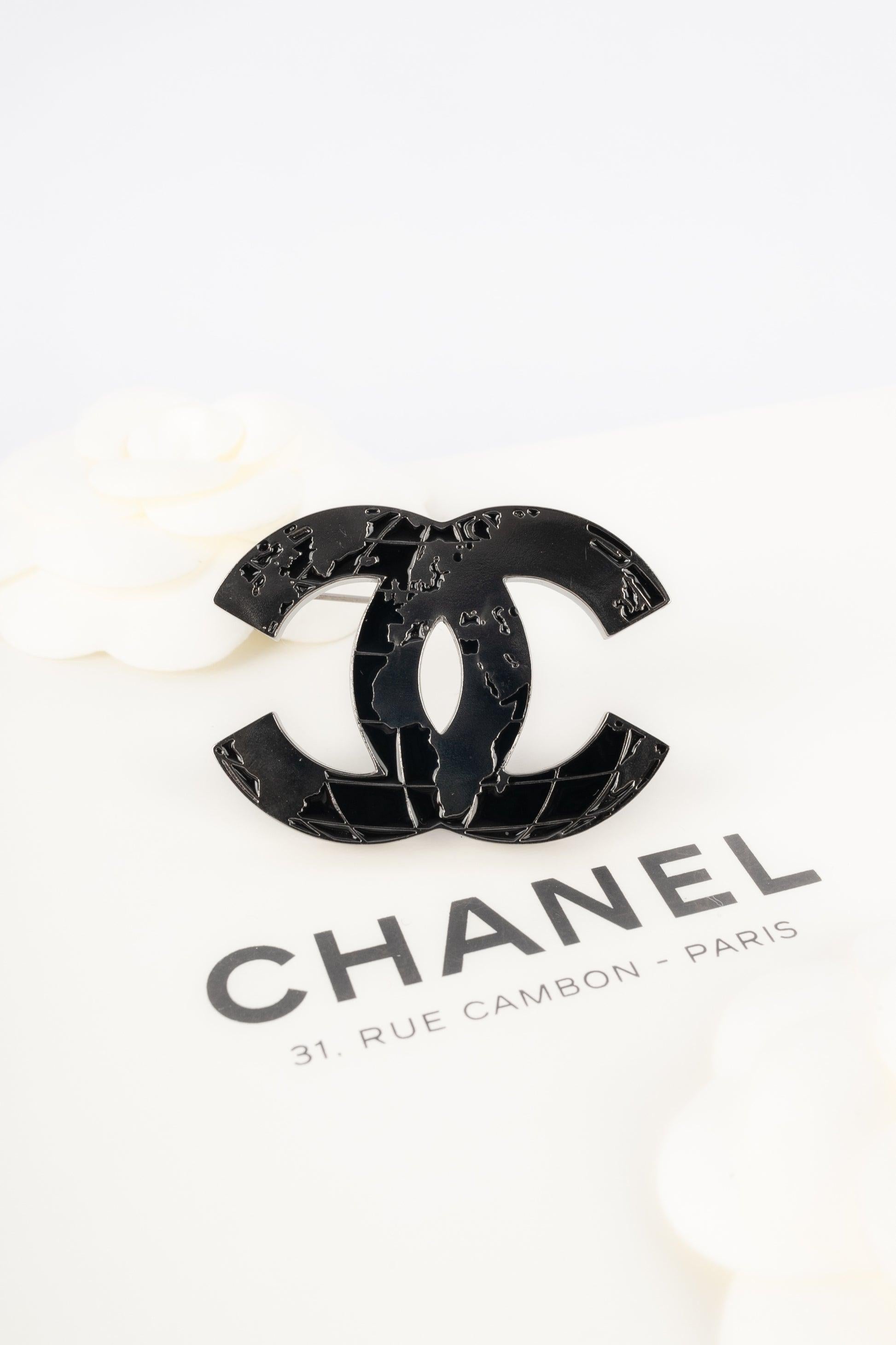 Chanel World Map CC Brooch, 2013 For Sale 2