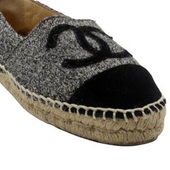 Chanel - Espadrilles tissées 36 avec monogramme CC - Chaussures plates CC-0505N-0158