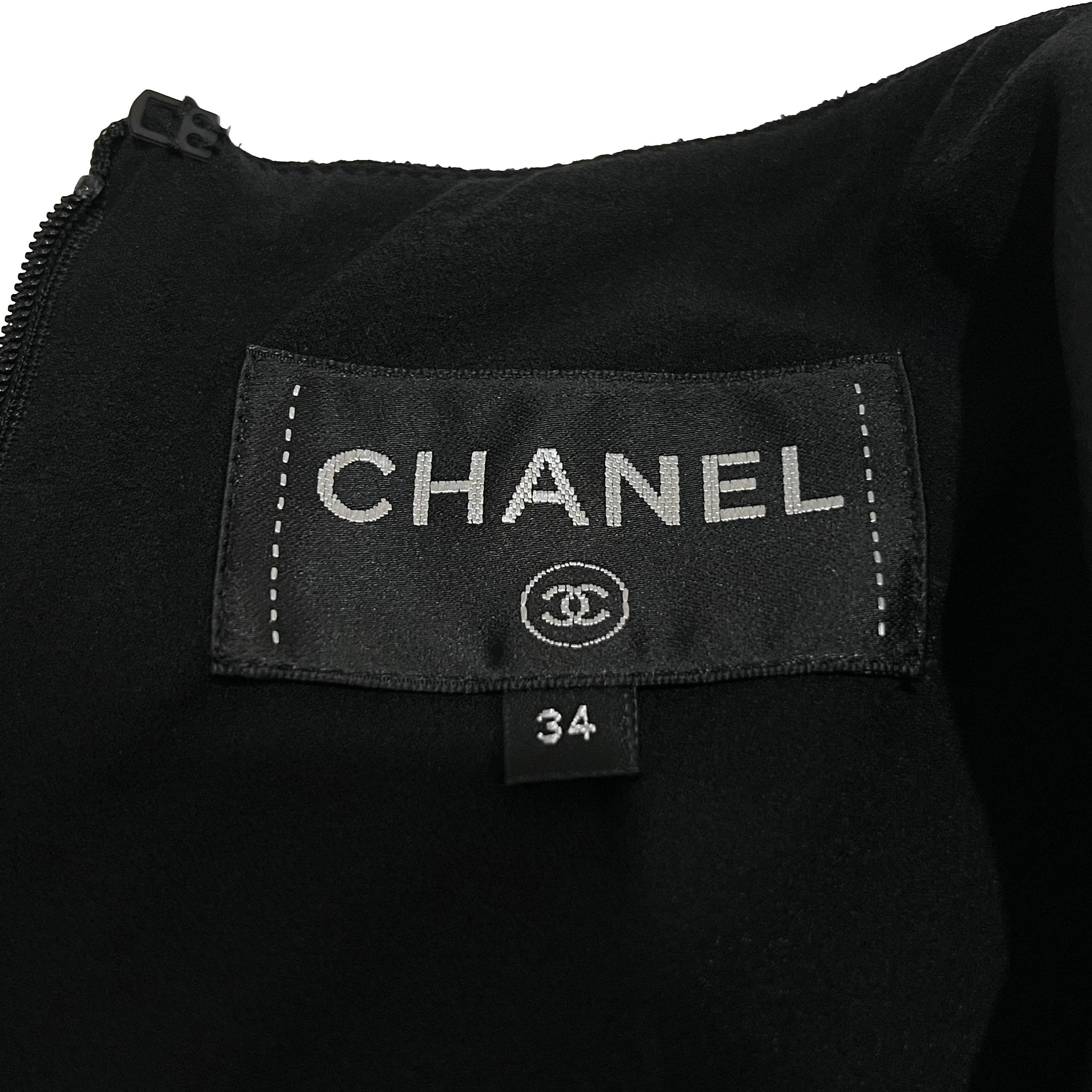 Women's Chanel Woven Leather Faux Pearl Strap Scoop Neck Jumpsuit Spring2019