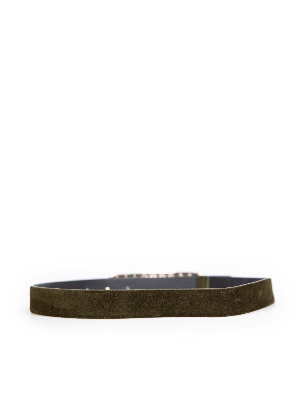 Chanel Woven Logo Buckle Suede Belt In Good Condition For Sale In London, GB