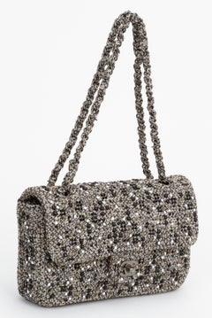 Chanel Woven Tweed Flap Bag