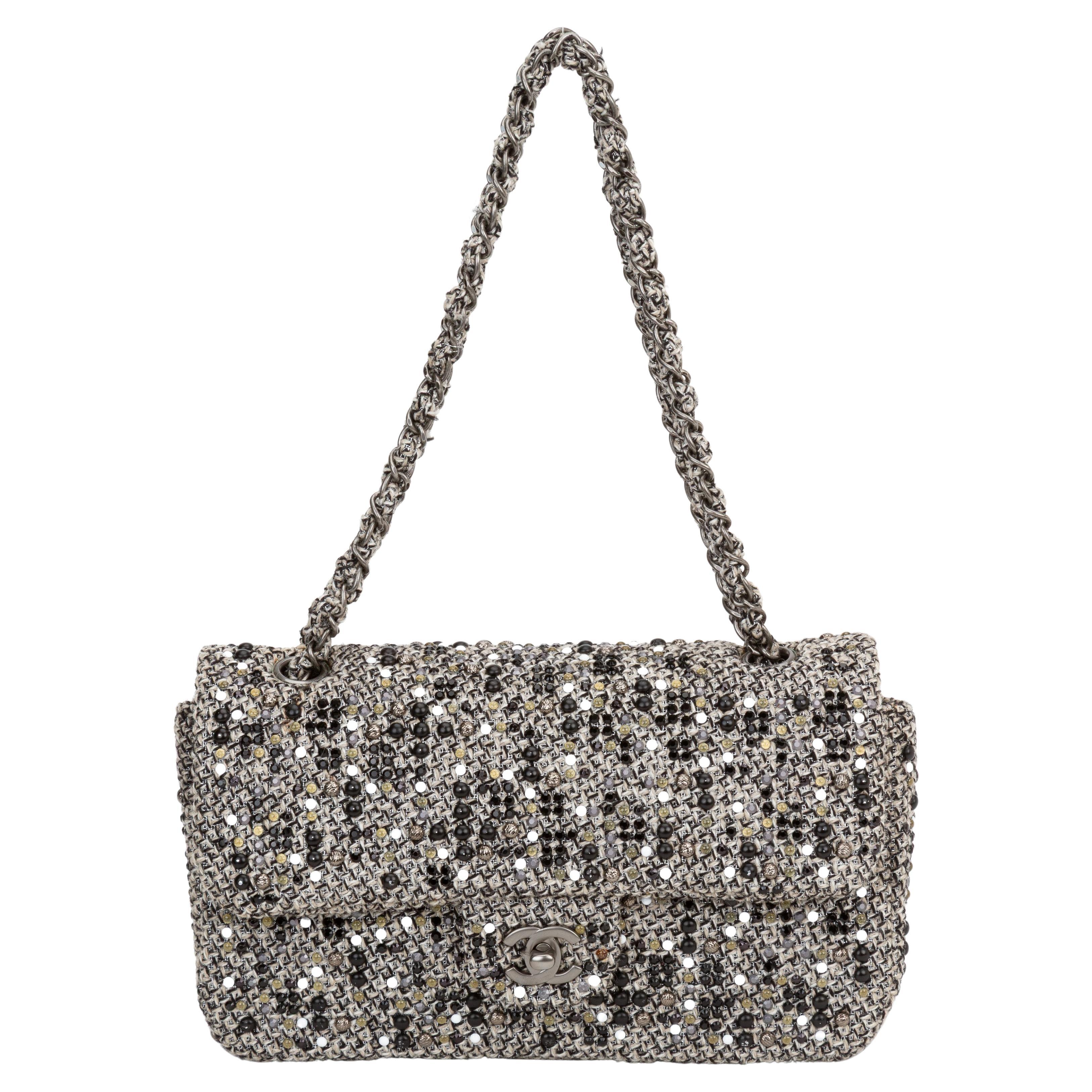 Chanel Woven Tweed Flap Bag