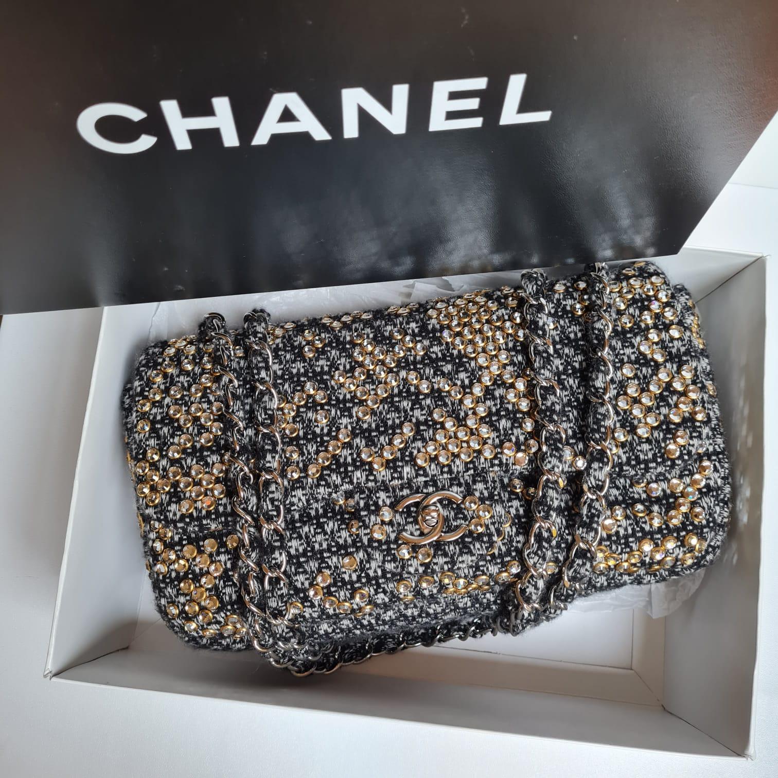 chanel woven bag