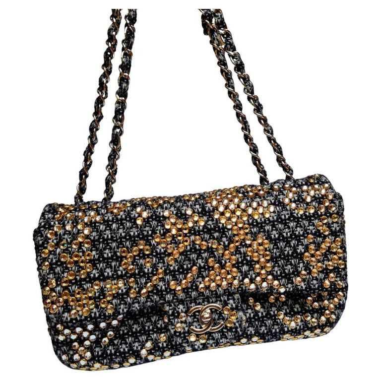 Chanel Black Lambskin Quilted Rectangular Mini Flap Bag