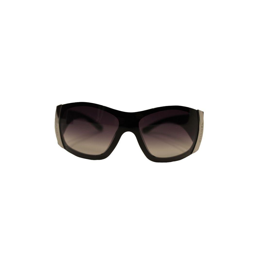 Black CHANEL Wrap Sunglasses