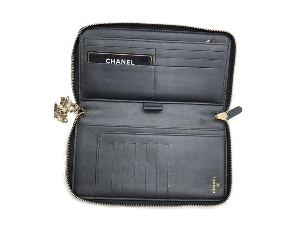 chanel travel wallet clutch