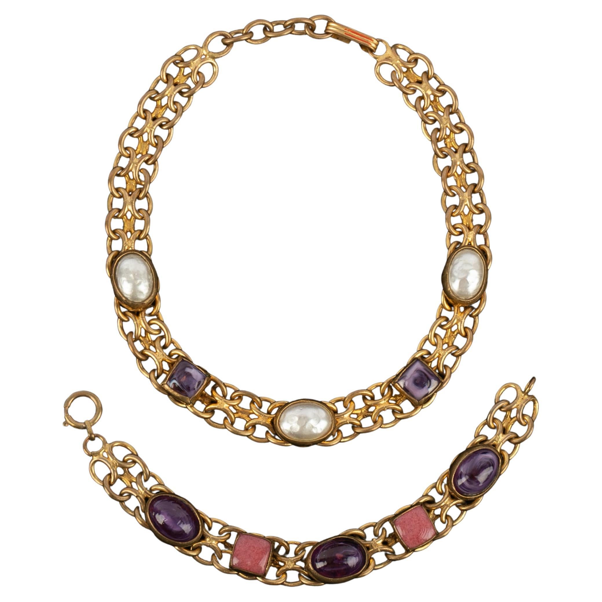 Chanel X atelier Denez set circa 1975 For Sale