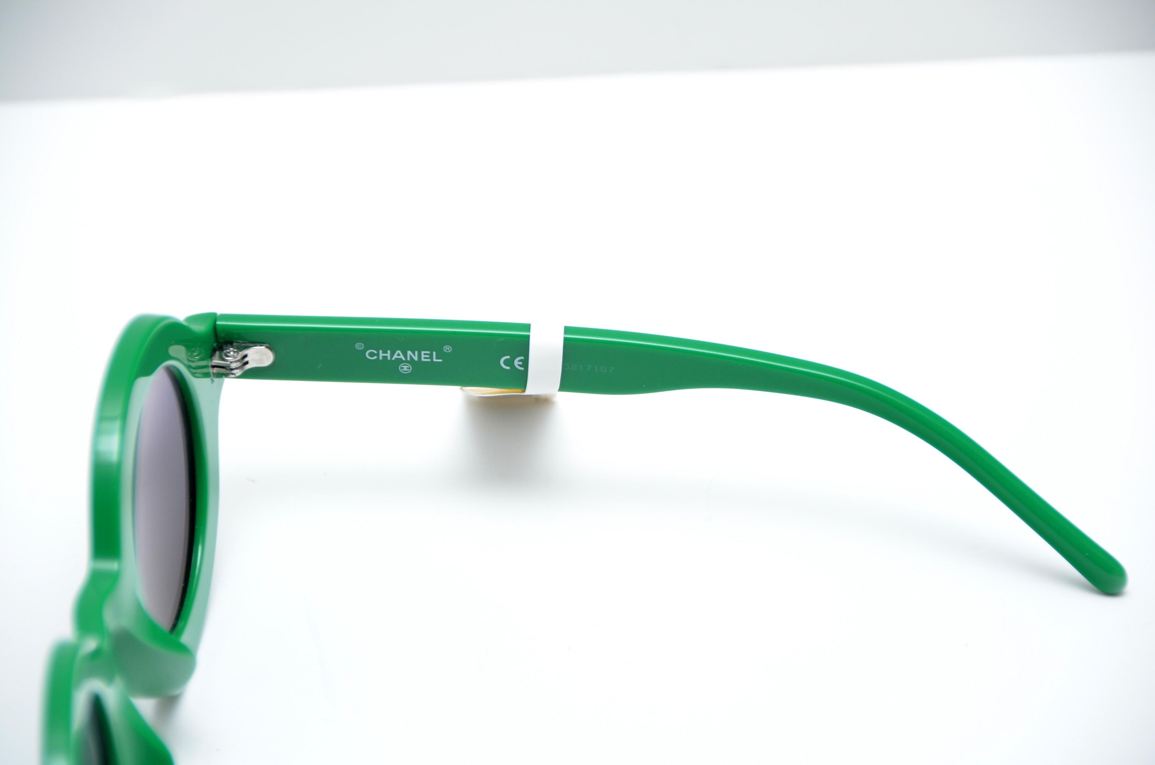 green chanel sunglasses