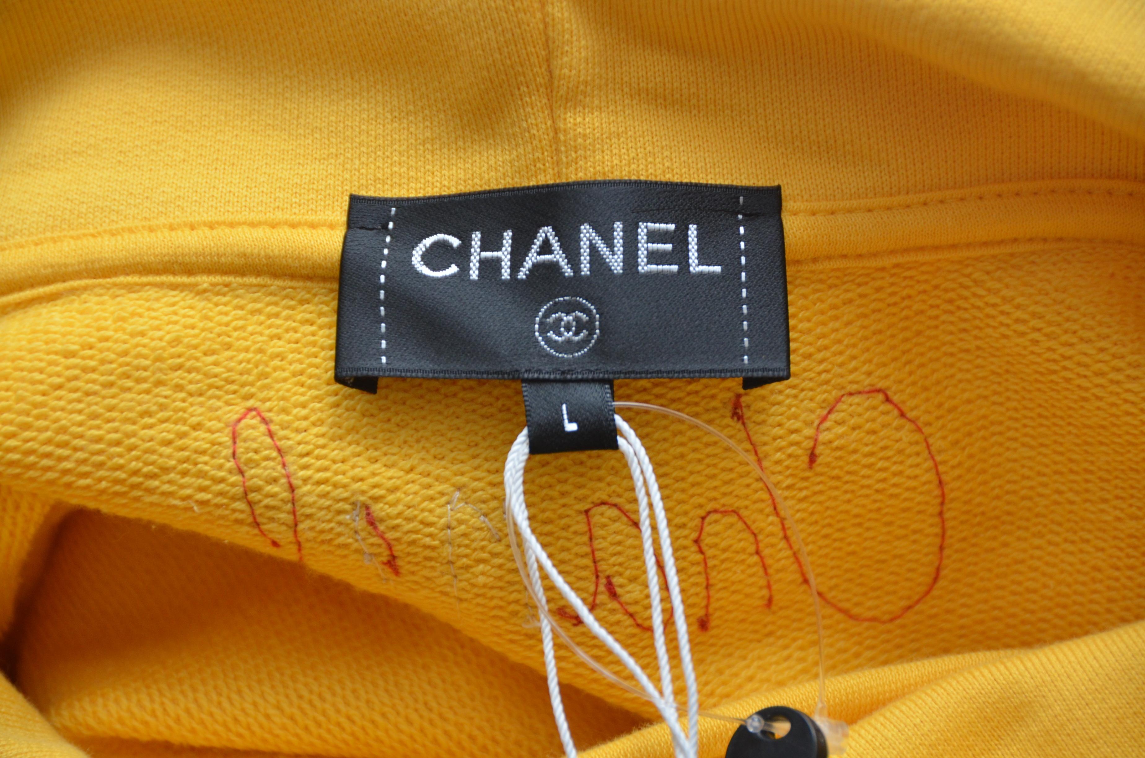  Chanel x Pharrell Capsule Collection Hoodie  Lesage Embroidery Yellow  L NEW 2