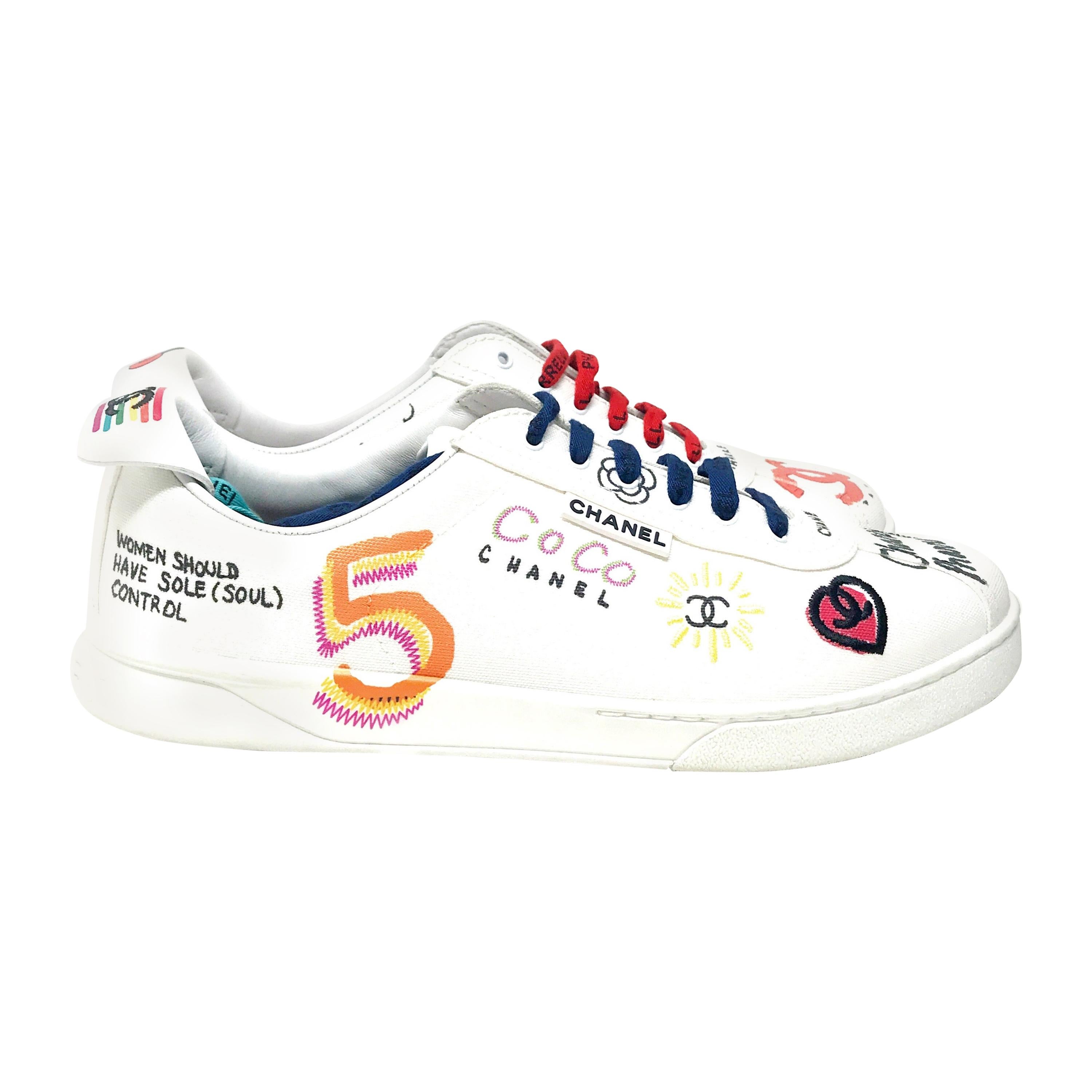 Chanel Pharrell Sneakers - 2 For Sale on 1stDibs  coco chanel pharrell  sneakers, chanel pharrell shoes, pharrell chanel sneakers