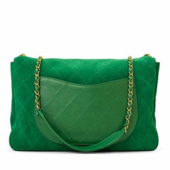Chanel x Pharrell Large Shoulder Bag – Green Suede & Leather