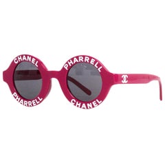 Chanel x Pharrell Williams NEW SOLD OUT 2019 Round Frame Violet Sunglasses