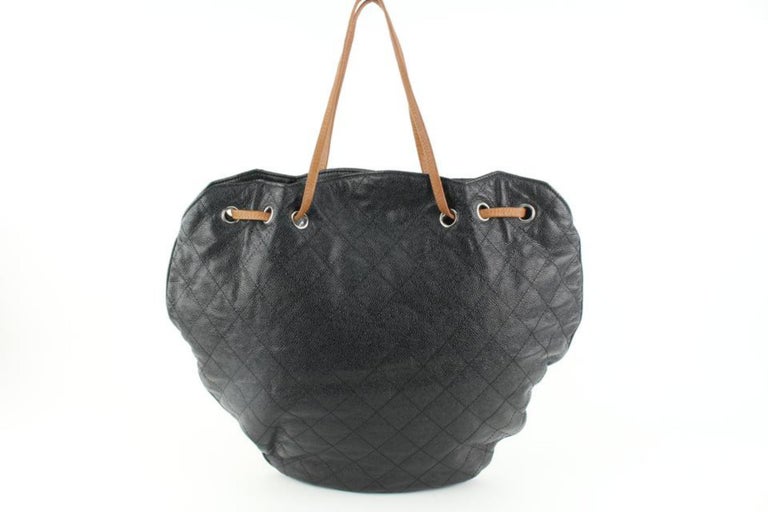 Chanel Mandarin Orange Shopper Drawstring Flap Bag
