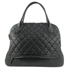 Chanel XL Noir Matelassé Cocoon Dome Satchel 1119c49