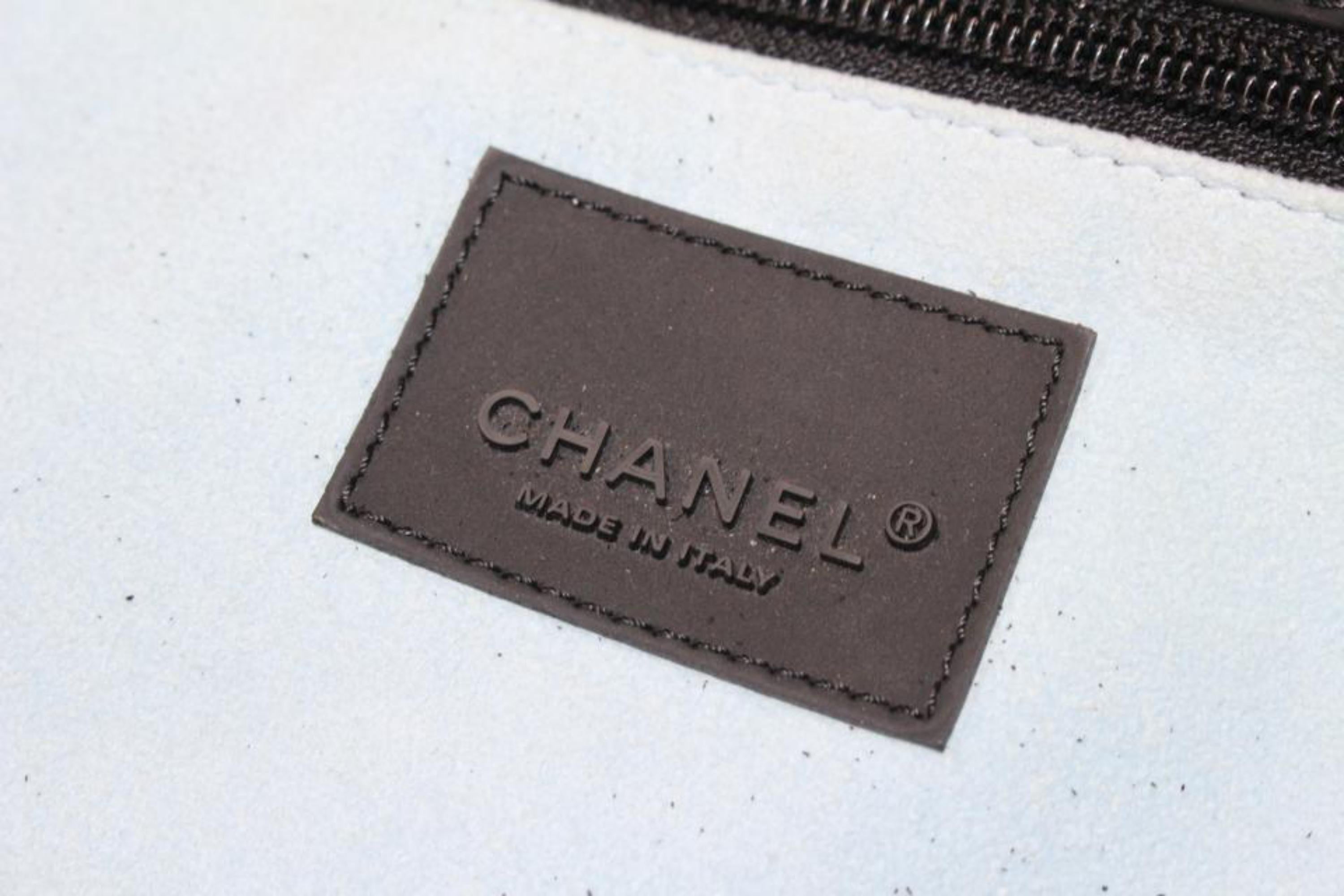 Sac messager Chanel XL noir avec logo sportif 92cz418s Pour femmes en vente
