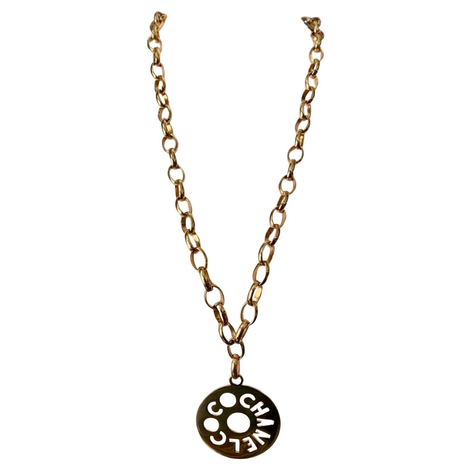 Collana a catena CHANEL XL Oro Vintage Coco Chanel