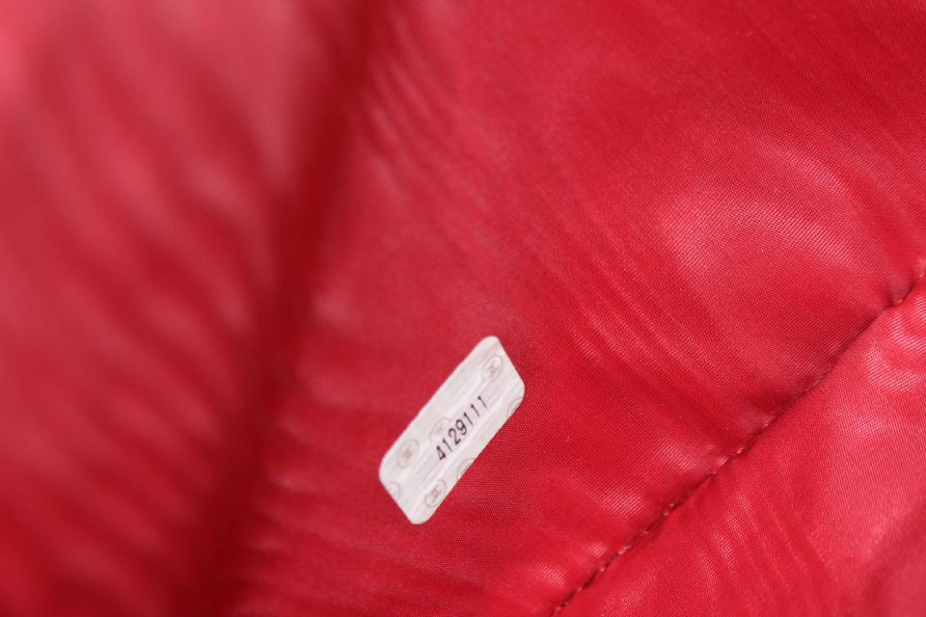 Chanel XL Jumbo Red Caviar CC Logo Leather Timeless Portfolio Clutch 70cc817s 6