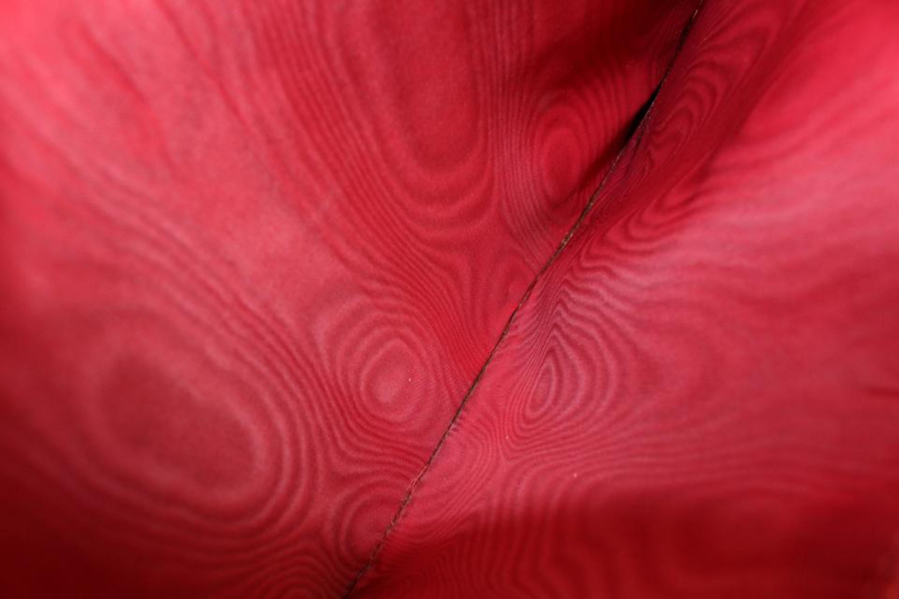 Chanel XL Jumbo Red Caviar CC Logo Leather Timeless Portfolio Clutch 70cc817s In Good Condition In Dix hills, NY