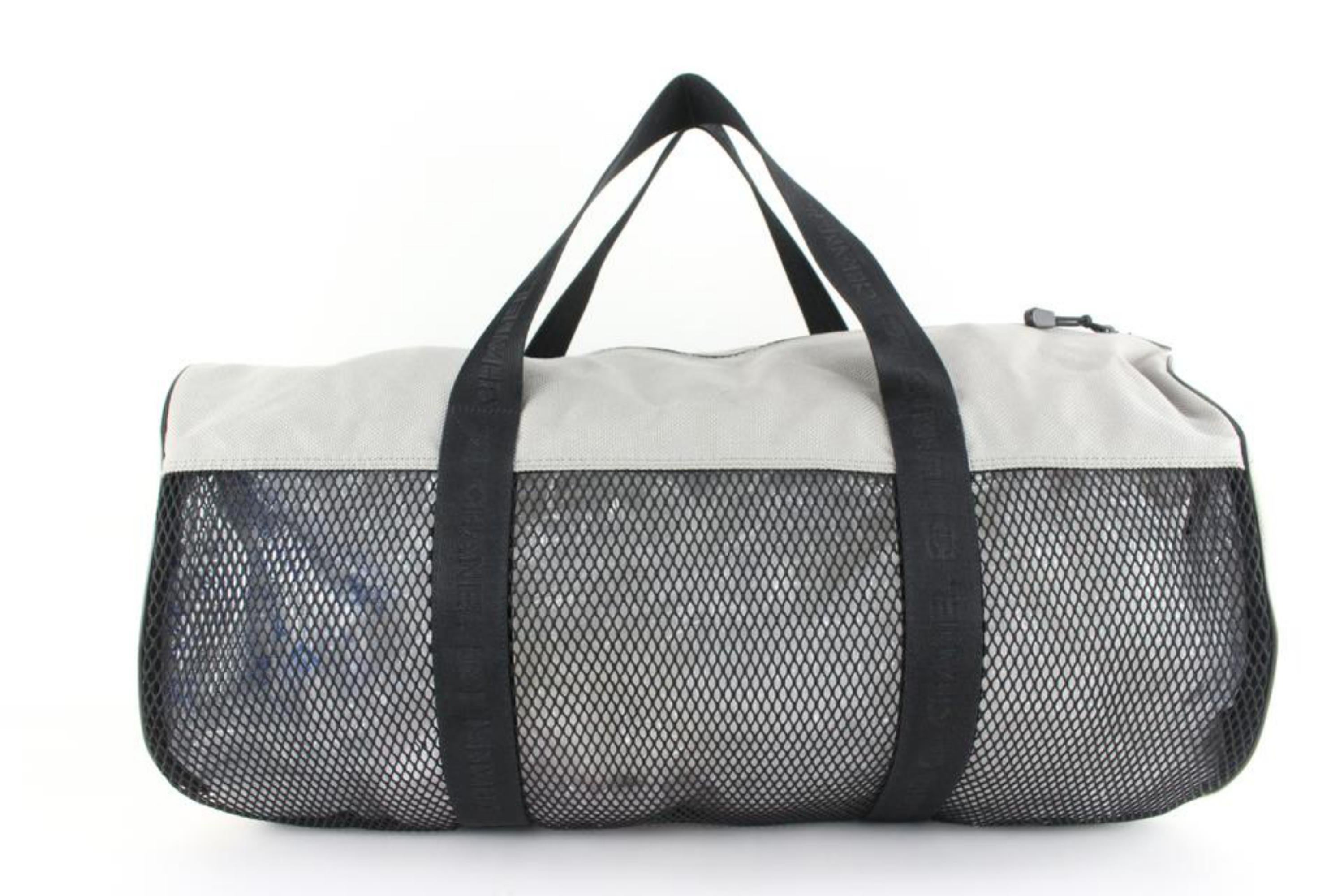 Chanel XL Mesh CC Logo Duffle Bag Boston Travel Gym 39ck824s For Sale 1