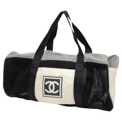 Chanel XL Mesh CC Logo Sports Duffle Bag 61ck315s