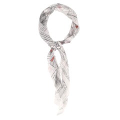 Chanel XL 'Paris Roofs' Printed Silk Scarf