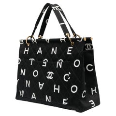 Chanel XL Shopper Timeless Logo Letters Tote