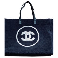 Chanel Terry - 48 For Sale on 1stDibs  chanel terry tote, chanel terry  cloth tote, terry cloth chanel