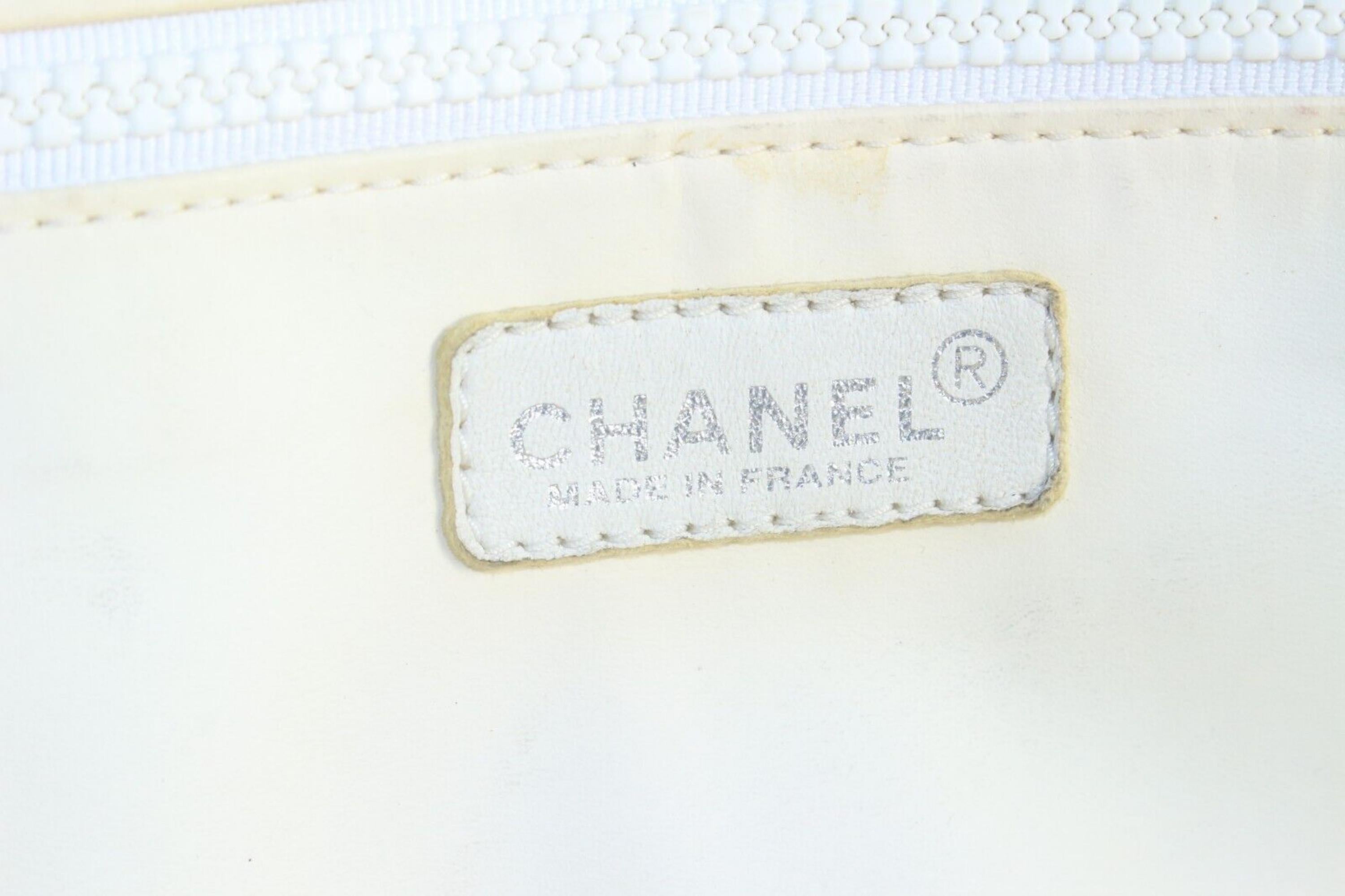 Fourre-tout Chanel XL Wave Surf CC Logo Bleu x Rouge 1CAS424 Pour femmes en vente