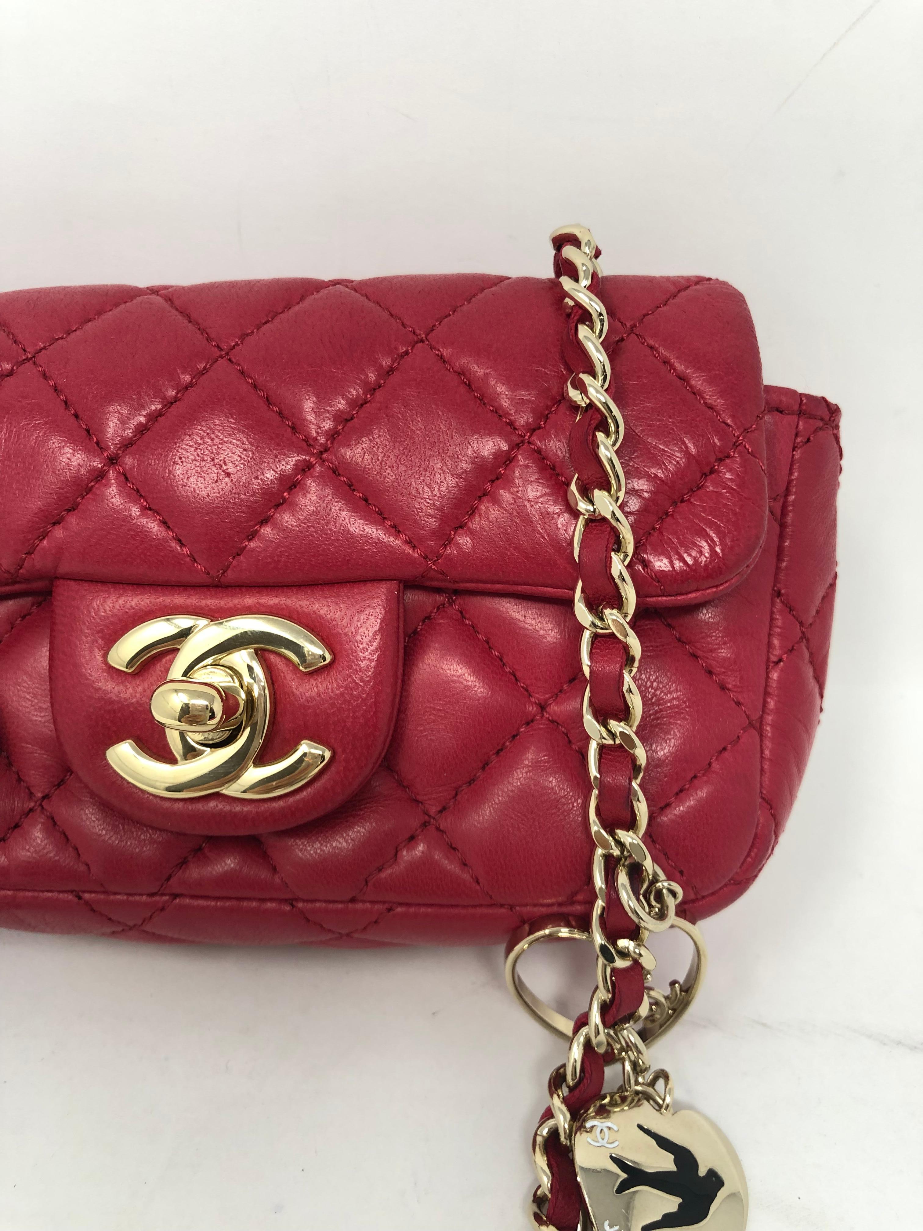 Brown Chanel XS Mini Valentine's Bag