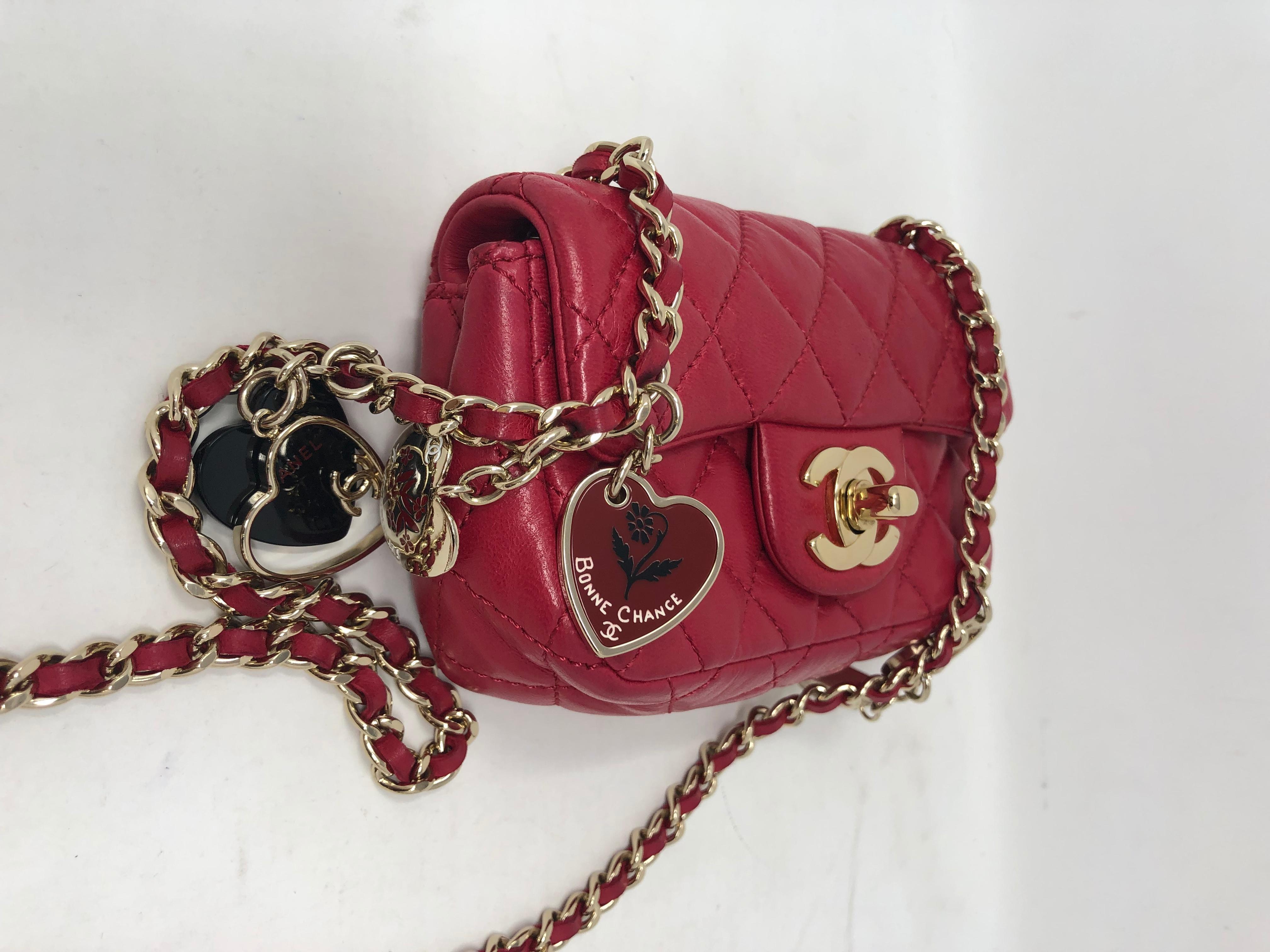 Women's or Men's Chanel XS Mini Valentine's Bag