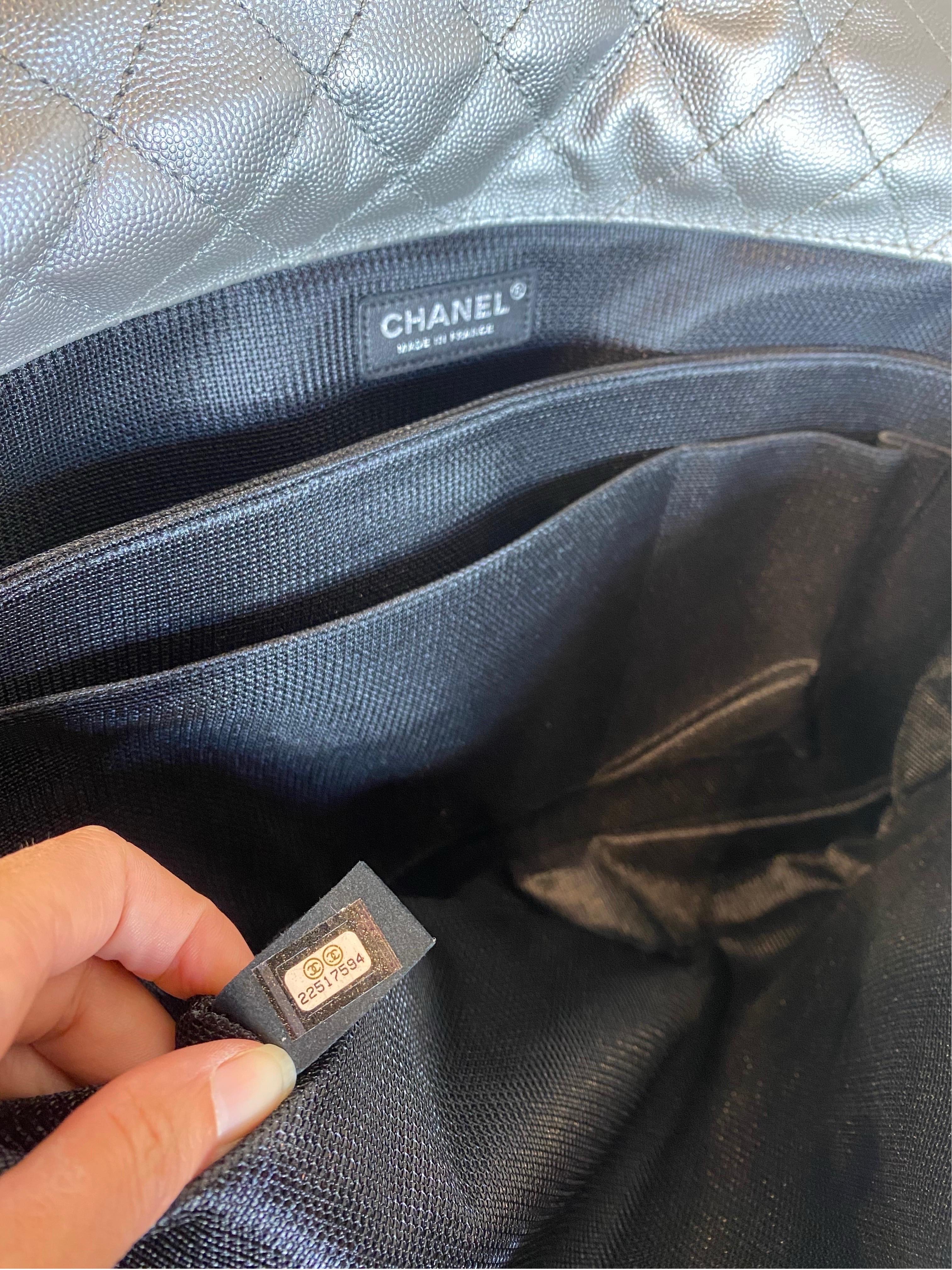 Chanel XXL silver Travel Bag 3