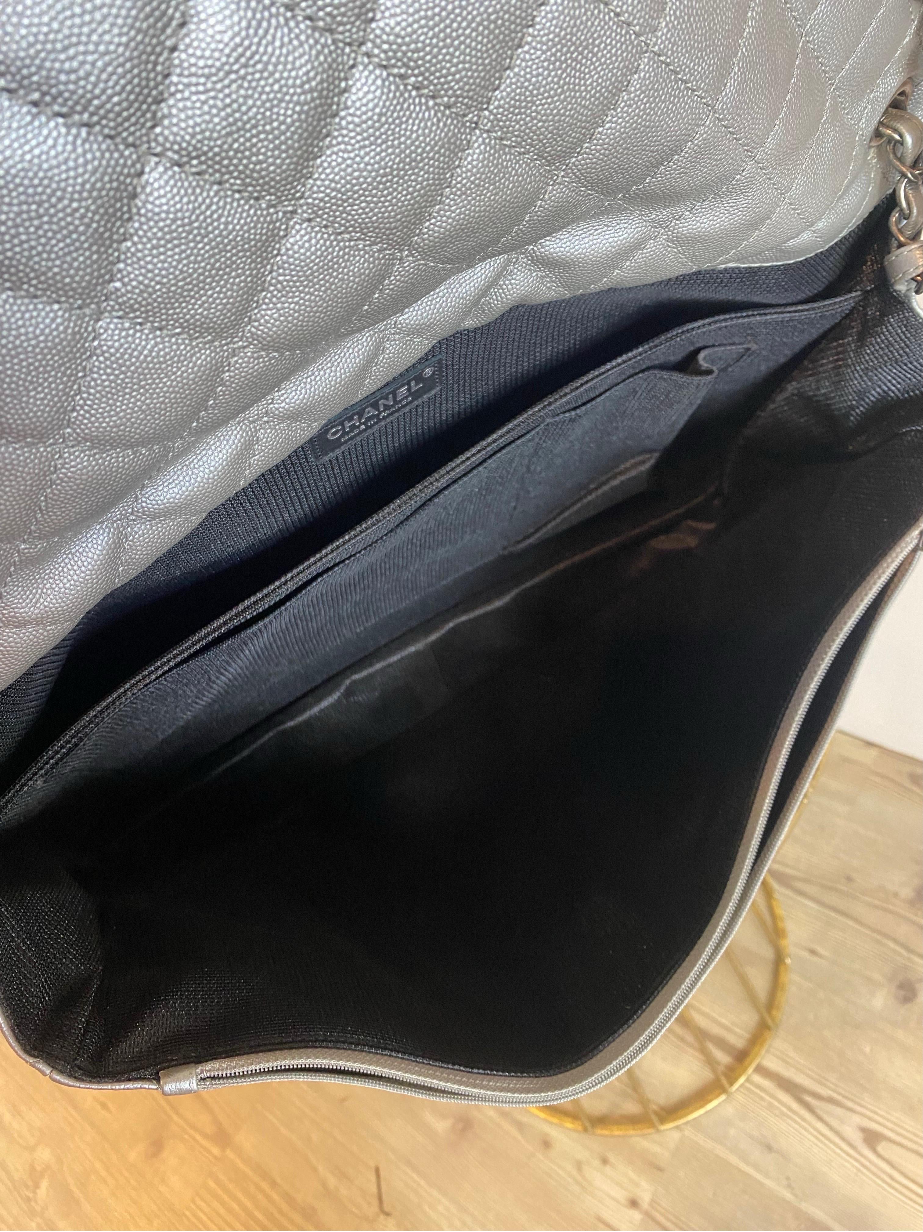 Chanel XXL silver Travel Bag 1