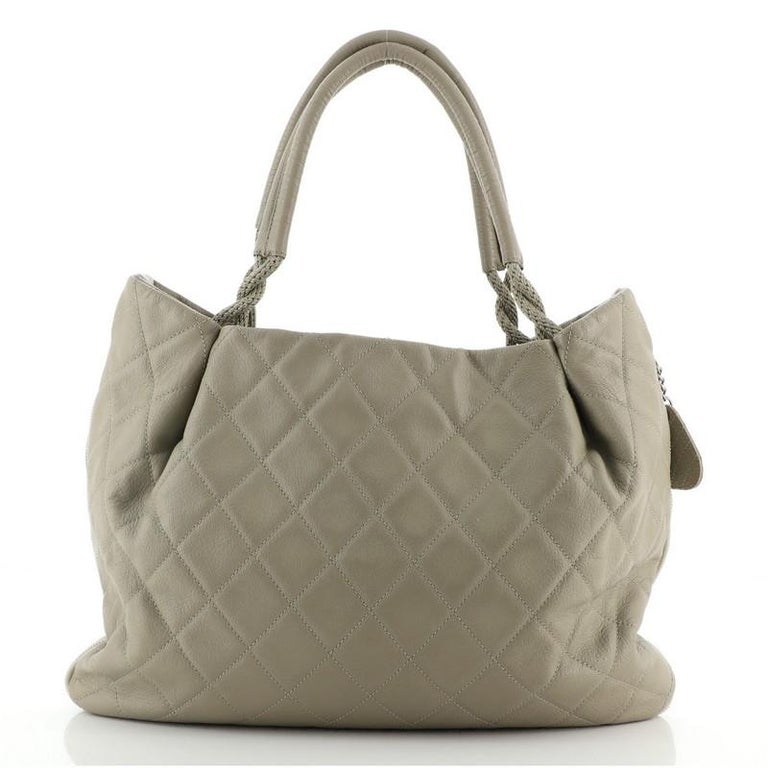 Chanel Neutrals Mini Quilted Hobo
