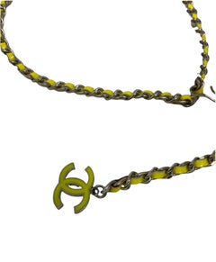 Chanel Yellow Belt