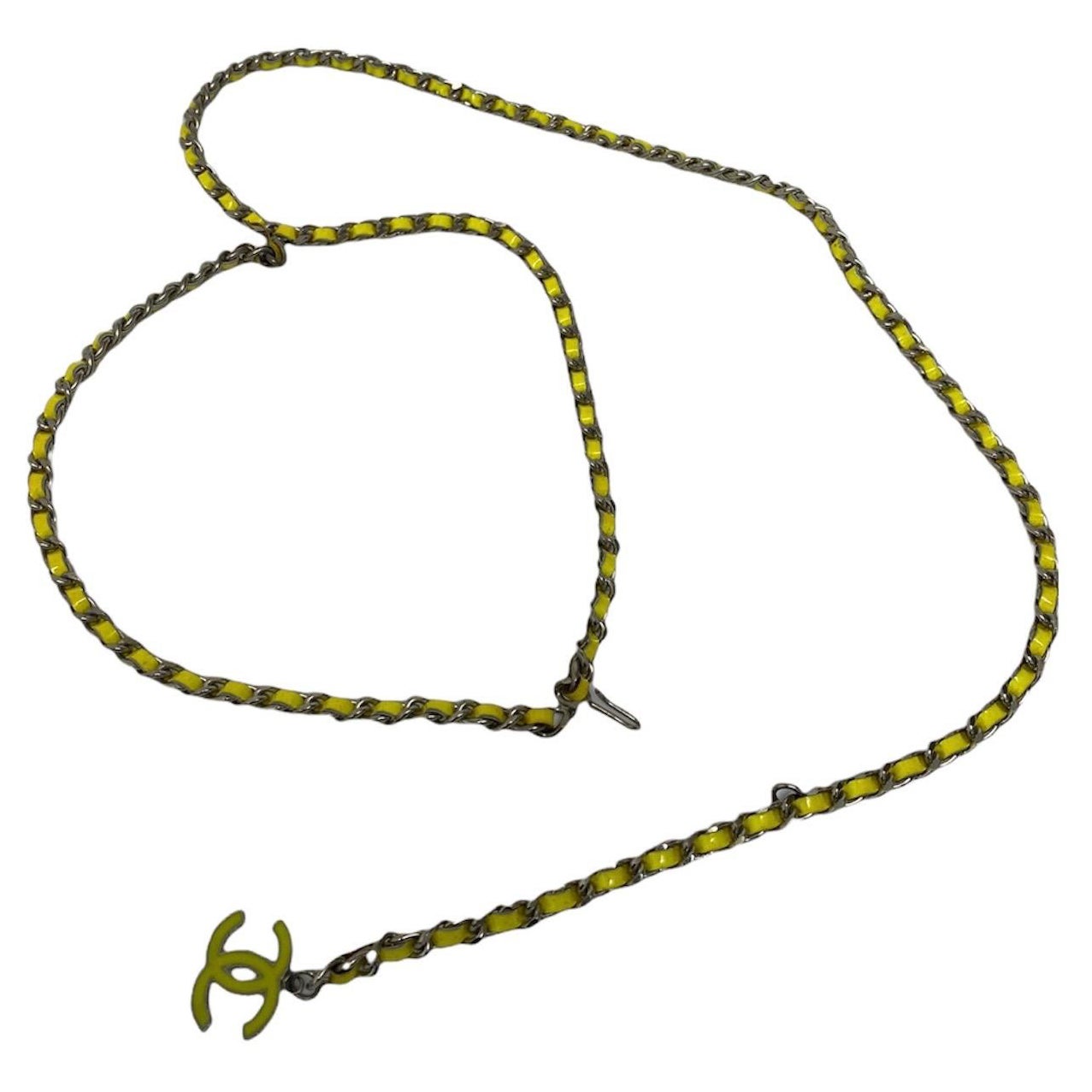 Cintura gialla Chanel in vendita