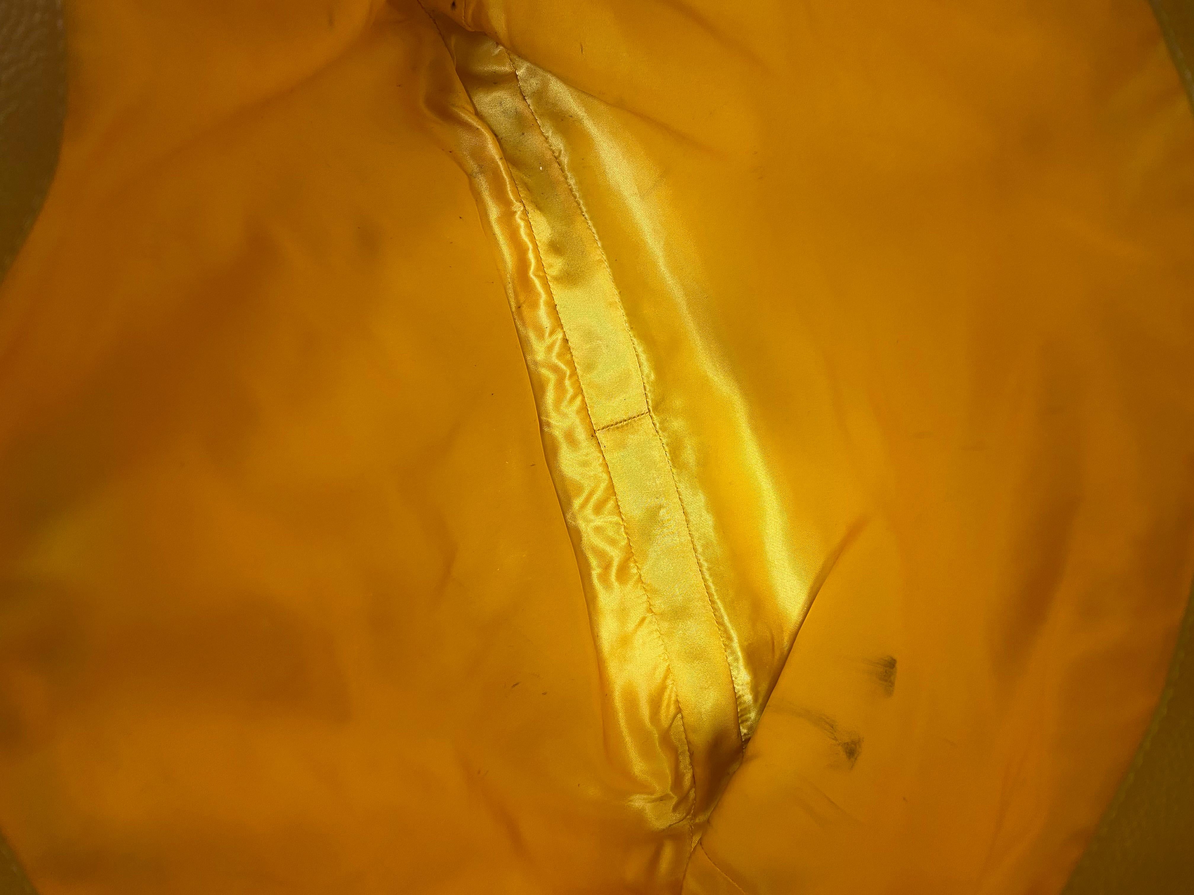 Chanel Yellow Big Tote Shoulder Bag Vintage  6