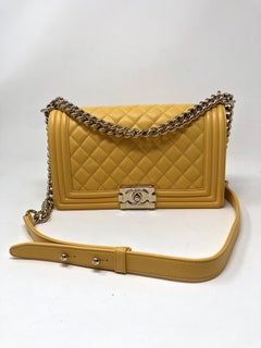 Chanel Yellow Boy Bag
