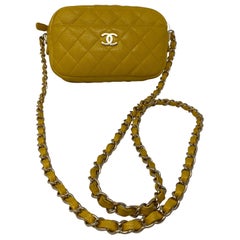 Chanel Yellow Camera Crossbody Bag