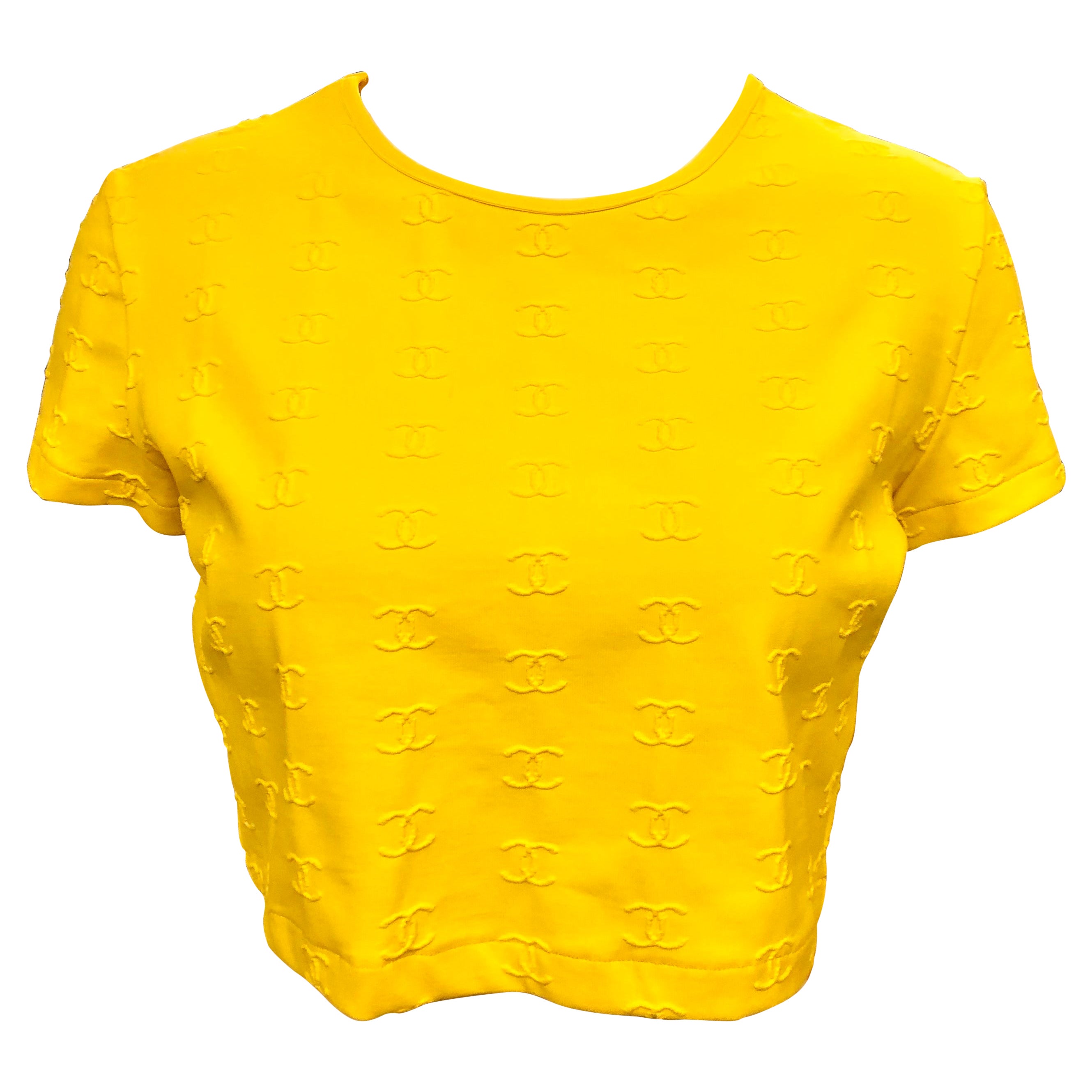 Top giallo "CC" di Chanel