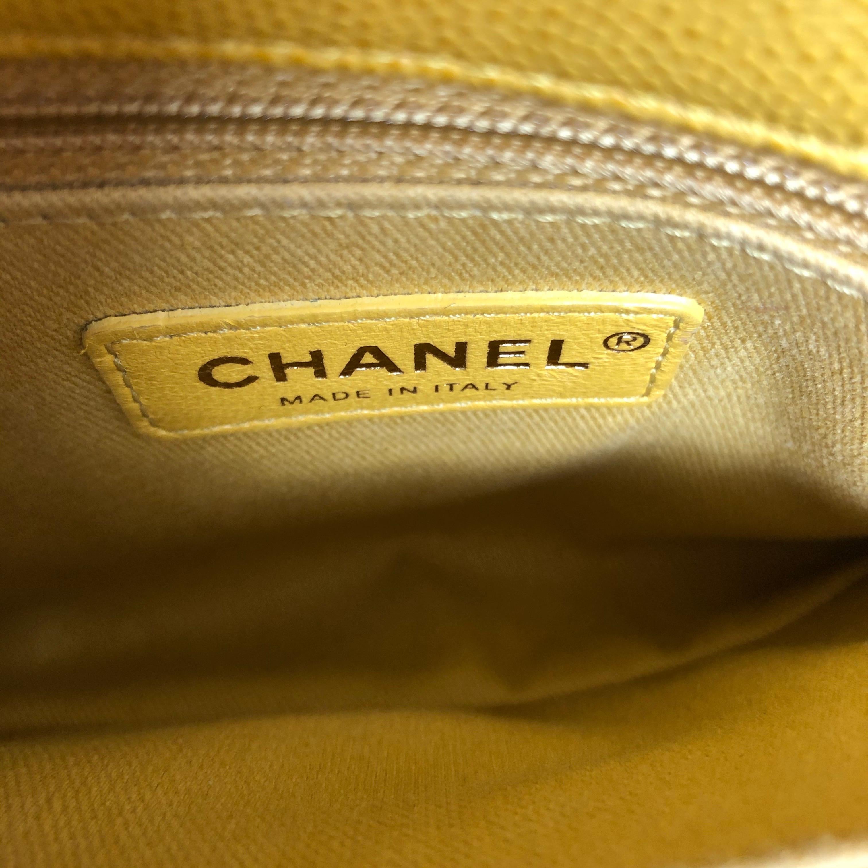 Chanel Gelbe Coco Henkeltasche 5