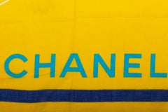 Chanel Yellow Cotton Beach Sarong/Scarf