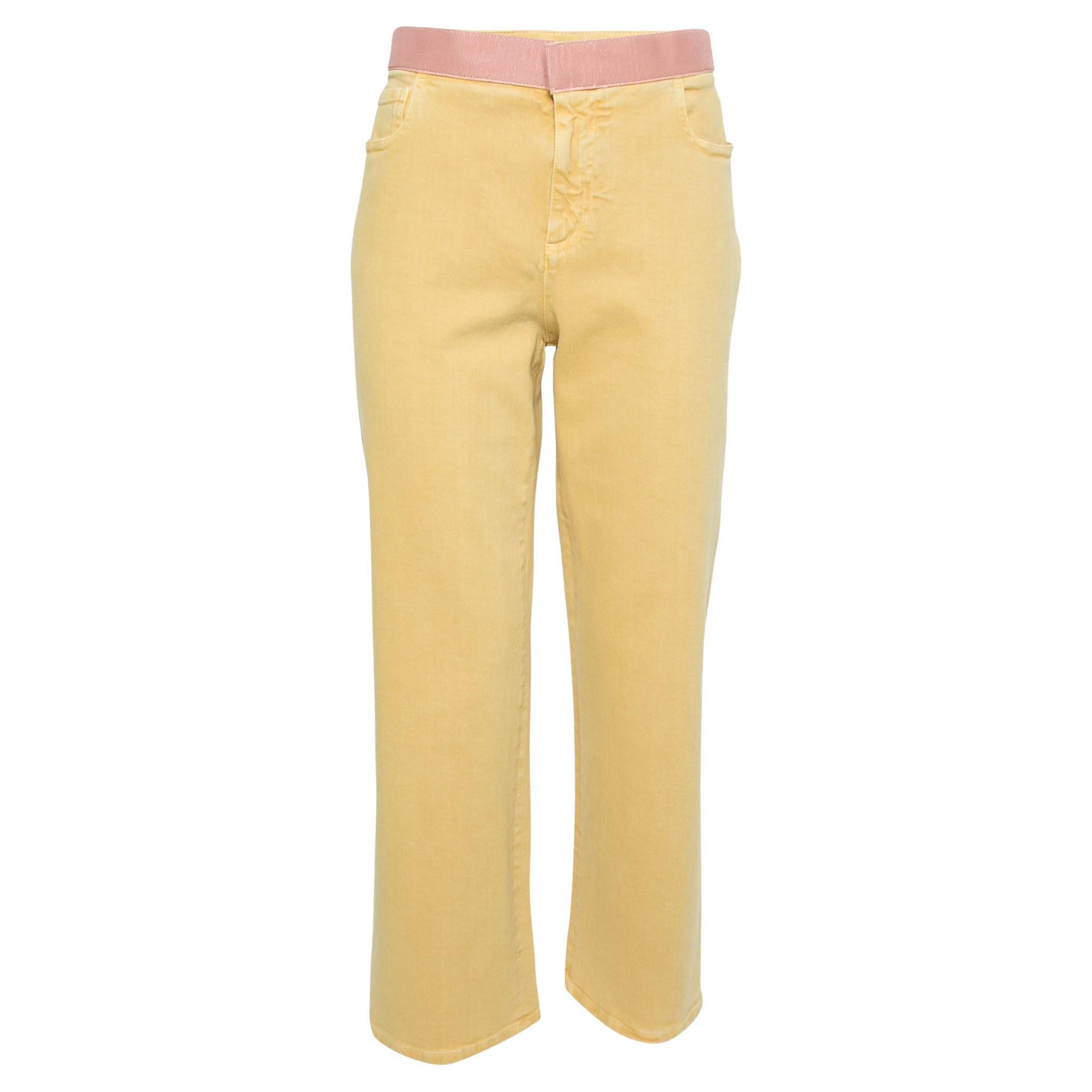 Vintage 90s Chanel Yellow Velvet Pants For Sale at 1stDibs | yellow ...