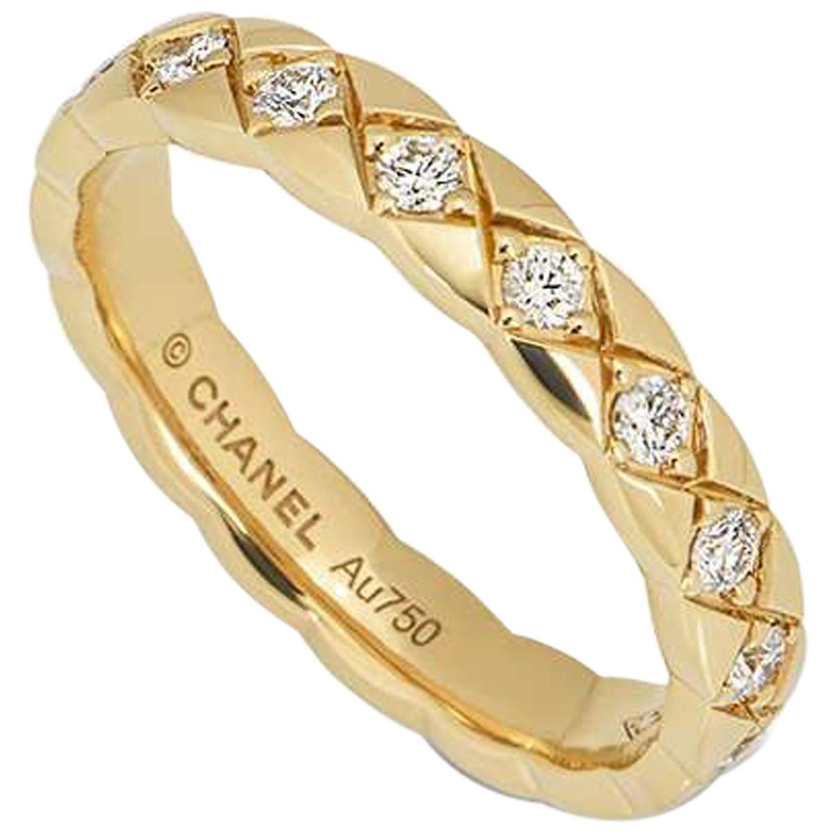 Chanel Yellow Gold Coco Crush Ring J11872