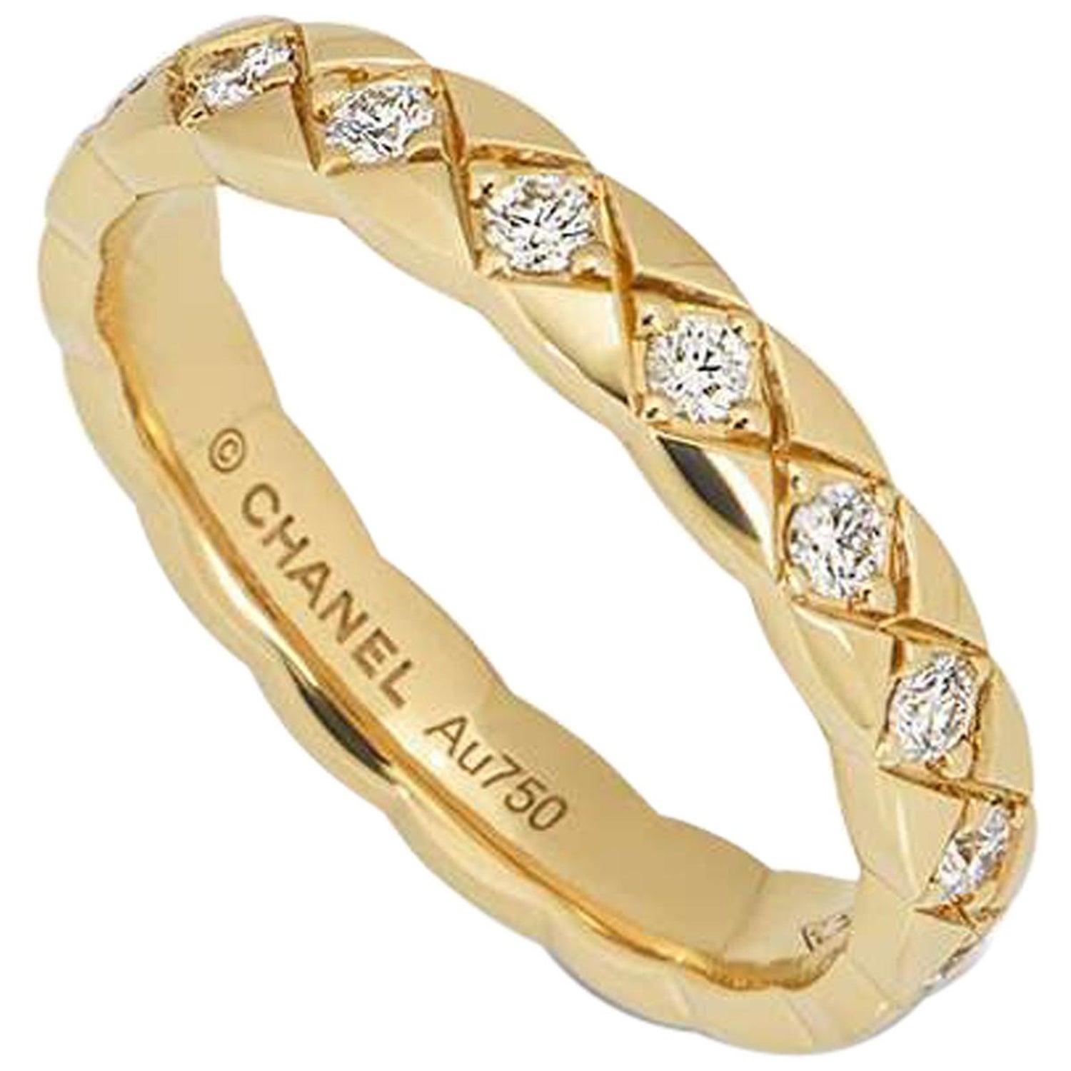 Chanel Yellow Gold Coco Crush Ring J11872 For Sale at 1stDibs | chanel coco crush  ring